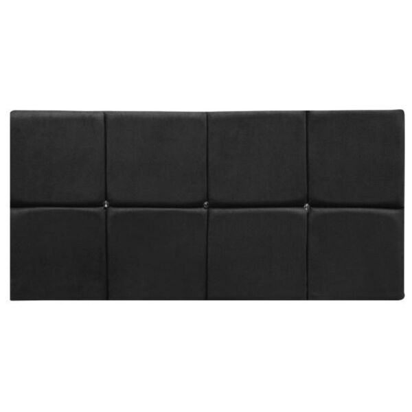 Cabeceira Cama Box Estofada Painel 160cm Cristal Suede Preto