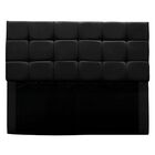 Cabeceira Cama Box Estofada Queen 160 Cm Bianca Suede Preto