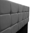Cabeceira Cama Box Estofada Queen 160 Cm Dalila Suede Cinza