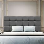 Cabeceira Cama Box Estofada Queen 160 Cm Dalila Suede Cinza