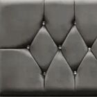 Cabeceira Cama Box Estofada Queen 160 Cm Geovana Suede Cinza