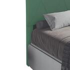 Cabeceira Cama Box Estofada Queen Mega 160 Cm Suede Verde - F