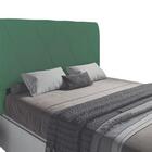 Cabeceira Cama Box Estofada Queen Mega 160 Cm Suede Verde - F