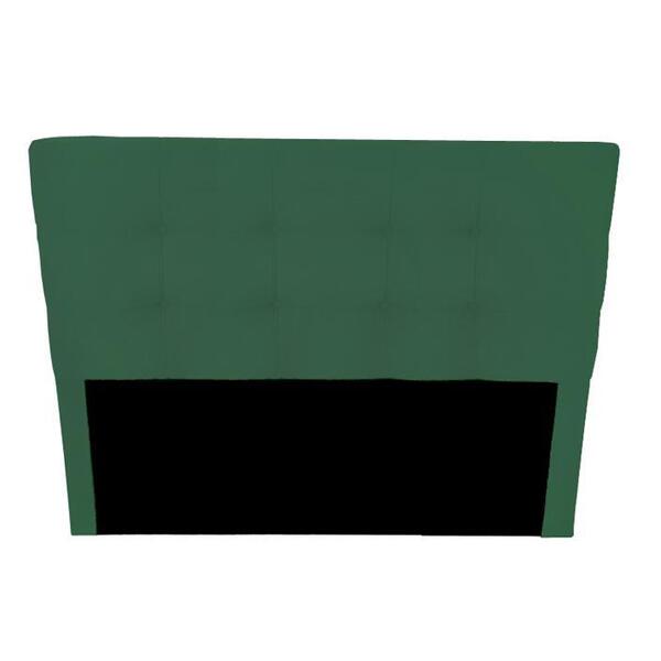Cabeceira Cama Box Estofada Queen Slim 160 Cm Suede Verde - F