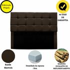 Cabeceira Cama Box Estofada Solteiro 90 Cm Gabriela Suede Mar
