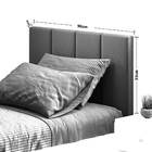 Cabeceira Cama Box Infantil Estofada Corino Branco Yasmin