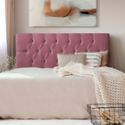 Cabeceira Cama Box King 1,95m Capitonê Estofada Ws Paris Velu