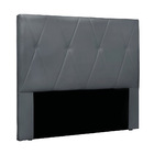 Cabeceira Cama Box King 195 Cm Aquilla Veludo Cinza S04 - D'r