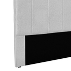 Cabeceira Cama Box King 195 Cm Arizona Linho Grigio S04 - D'r