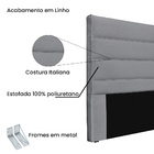 Cabeceira Cama Box King 195 Cm Arles Linho S04 - D'rossi - Ci