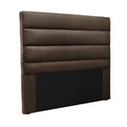 Cabeceira Cama Box King 195 Cm Arles Veludo Marrom S04 - D'ro