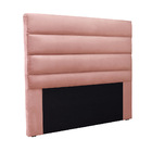 Cabeceira Cama Box King 195 Cm Arles Veludo Rosa S04 - D'rossi