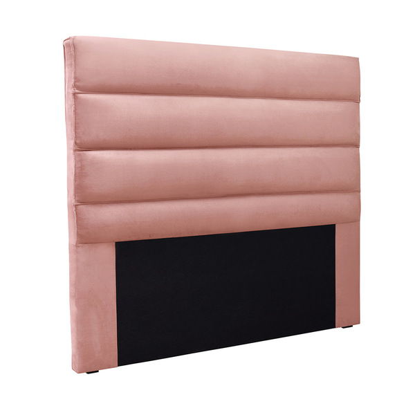Cabeceira Cama Box King 195 Cm Arles Veludo Rosa S04 - D'rossi