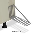 Cabeceira Cama Box King 195 Cm Carla Suede Rosa E Frame