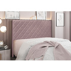 Cabeceira Cama Box King 195 Cm Dubai Veludo S04 - D'rossi - L