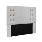 Cabeceira Cama Box King 195 Cm Genova Linho Grigio S04 - D'ro