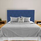 Cabeceira Cama Box King 195 Cm Geovana Suede Azul Marinho