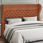 Cabeceira Cama Box King 195 Cm P05 Madrid Couríssimo Camel -