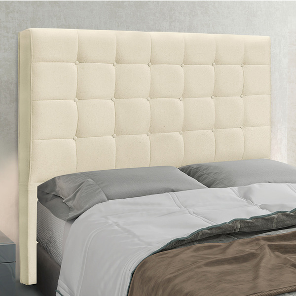 Cabeceira Cama Box King 195 Cm Verona Linho Pérola S04 - D'ro