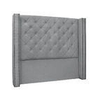 Cabeceira Cama Box King 195 Cm Vicenza Linho Cinza S04 - D'ro