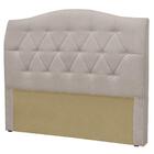 Cabeceira Cama Box King 195cm Colônia Linho Bege