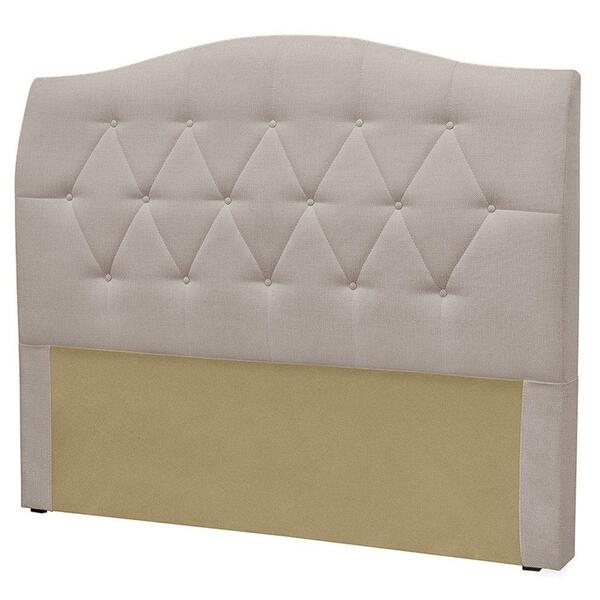 Cabeceira Cama Box King 195cm Colônia Linho Bege