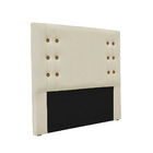 Cabeceira Cama Box King 195cm E Recamier Gênova Veludo S04 -