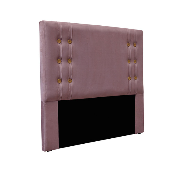 Cabeceira Cama Box King 195cm E Recamier Gênova Veludo S04 -