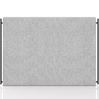 Cabeceira Cama Box King 195cm Estofada Goya P05 Linho Cinza C