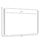 Cabeceira Cama Box King 195cm Estofada Goya P05 Linho Cinza C