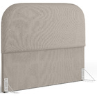 Cabeceira Cama Box King 195cm Lanna Com Puff Recamier Doha W0