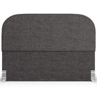 Cabeceira Cama Box King 195cm Lanna Com Puff Recamier Doha W0