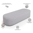 Cabeceira Cama Box King 195cm Lanna Com Puff Recamier Doha W0