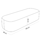 Cabeceira Cama Box King 195cm Lanna Com Puff Recamier Doha W0