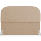 Cabeceira Cama Box King 195cm Lanna Com Puff Recamier Doha W0