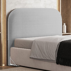 Cabeceira Cama Box King 195cm Orgânica Lanna W01 Bouclê Cinza