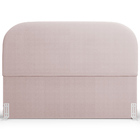 Cabeceira Cama Box King 195cm Orgânica Lanna W01 Bouclê Rosê