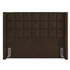 Cabeceira Cama Box King 195cm Pisa Z37 Sintético Marrom - Mpo