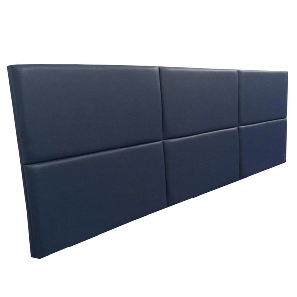 Cabeceira Cama Box King 6 Blocos Alce Couch Courvin Azul 195cm