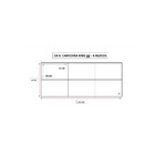 Cabeceira Cama Box King 6 Blocos Alce Couch Courvin Bege 195cm