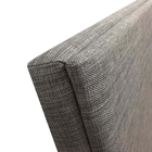 Cabeceira Cama Box King 6 Blocos Alce Couch Linho Cinza 195cm