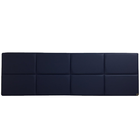 Cabeceira Cama Box King 8 Blocos Alce Couch Courvin Azul 195cm