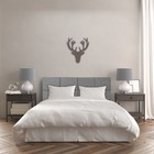 Cabeceira Cama Box King 8 Blocos Alce Couch Linho Cinza 195cm