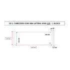 Cabeceira Cama Box King Aba Lateral Alce Couch Linho Cinza 12