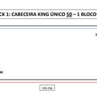Cabeceira Cama Box King Bloco Único Alce Couch Infantil Macqu