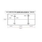 Cabeceira Cama Box King Centro Com Laterais Alce Couch Linho