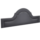 Cabeceira Cama Box King Estilo Provençal Corino Cinza 195 X 60