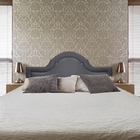 Cabeceira Cama Box King Estilo Provençal Corino Cinza 195 X 60