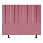 Cabeceira Cama Box King Size Estofada 195 Cm Carla Suede Rosa