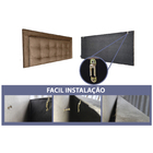 Cabeceira Cama Box King Veneza Diamond 10 Suede Liso Mascavo